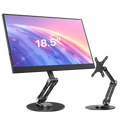 UPERFECT VESA-Einzelmonitorständer für Bildschirme bis 18,5 Zoll, freistehender Tischständer, Monitorhalterung für bis zu 5 kg
