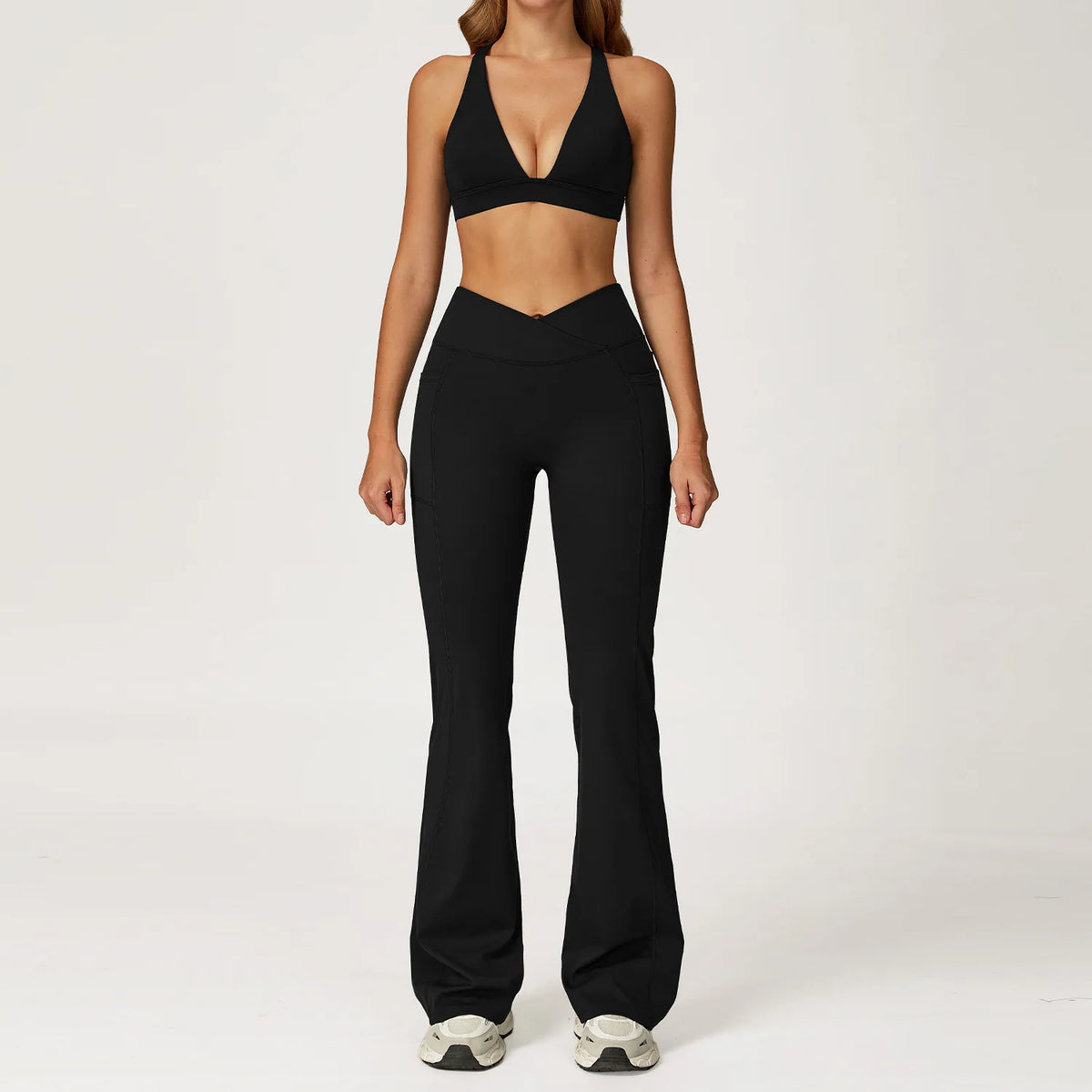 Ensemble yoga femme, 2 pièces, haut et legging