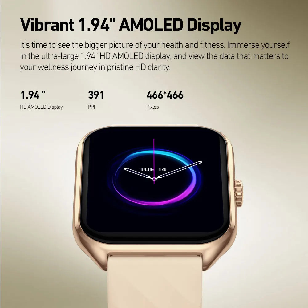 Smartwatch AMOLED da 1,94″ con chiamate Bluetooth
