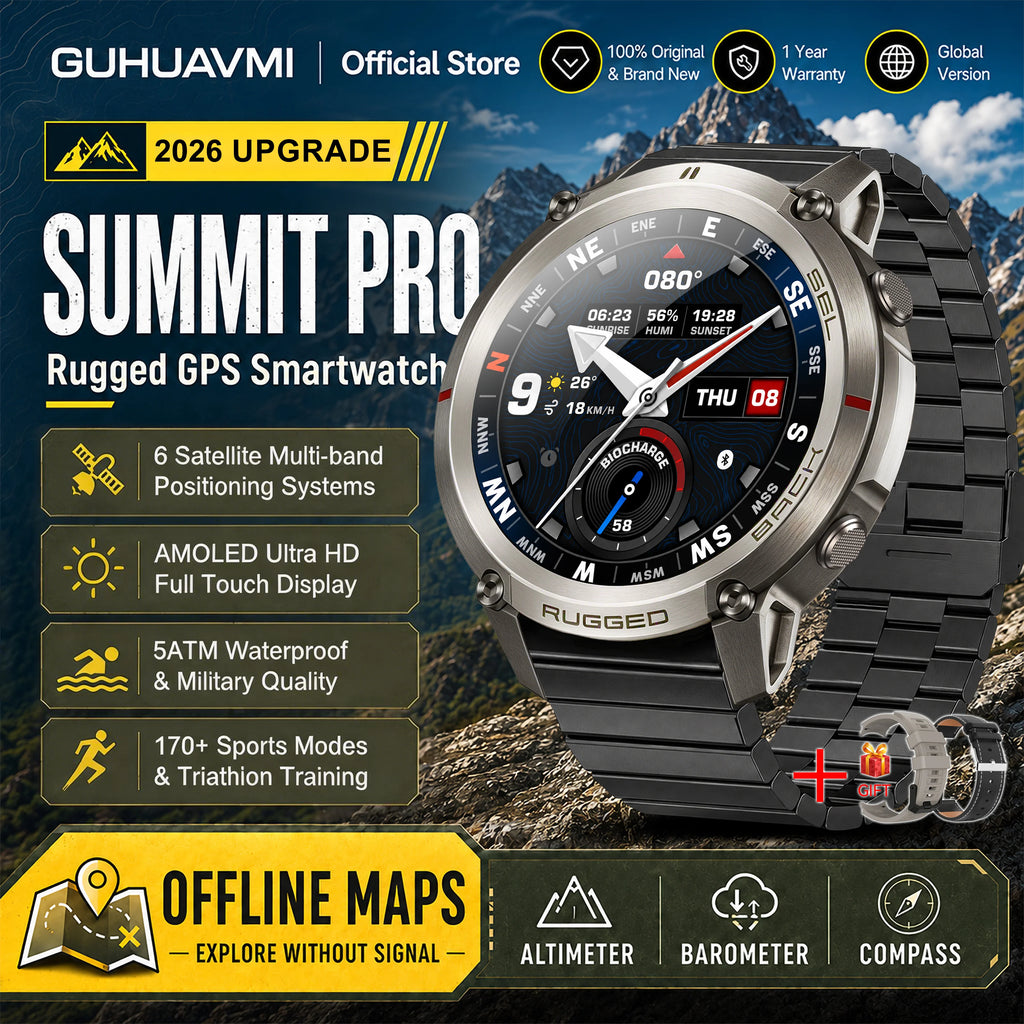 GUHUAVMI DM59 1.43″ AMOLED GPS smartwatch