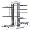 8 Tiers Pan Pot Organizer Rack 3 DIY Methods Adjustable Cabinet Pantry Pots Lids Storage Rack Kitchen Organization