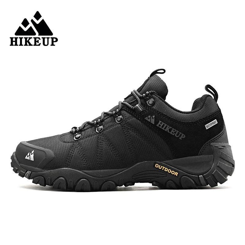 HIKEUP Rutschfeste Herren-Wanderschuhe, atmungsaktiv, strapazierfähig, spritzwassergeschützt, Outdoor-Bergschuhe und Trekkingsneaker