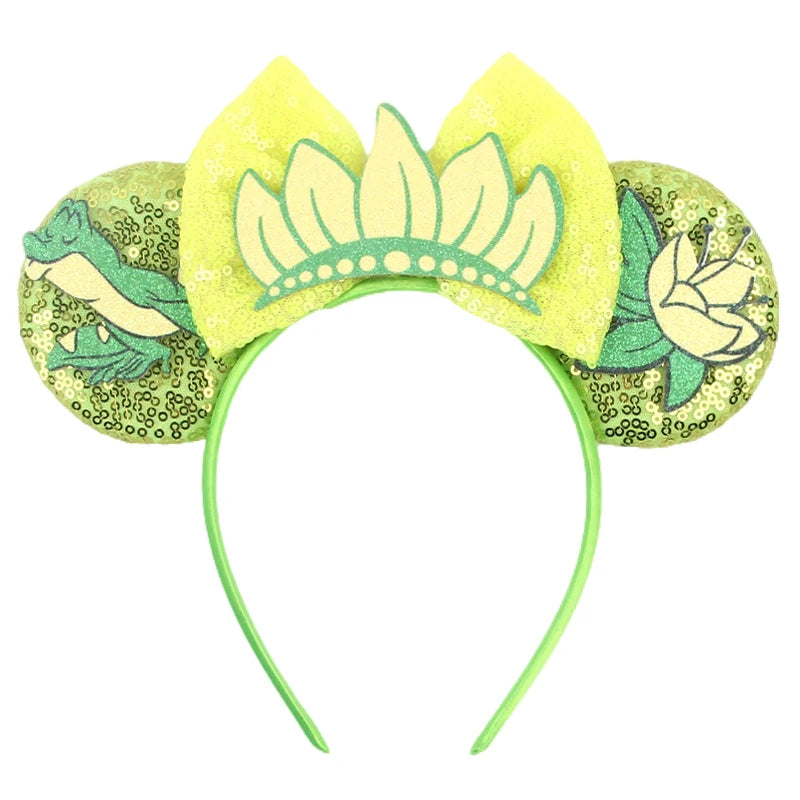 2026 New Style Sequin Ear Headband Sequin Bows Girl Adult Kids Halloween Party Cosplay Hair Accessories Princess Hairband