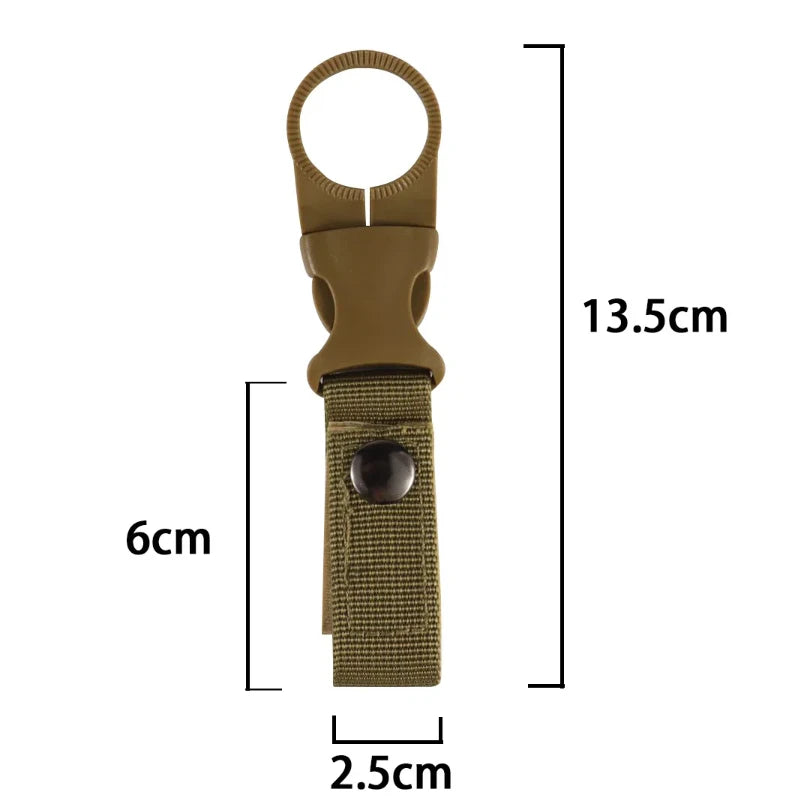 Outdoor Carabiner Hiking Water Bottle Buckle Holder Cycling Tool Attachment Webbing Backpack Hanger Hook Camping Clip Hanging Clasp