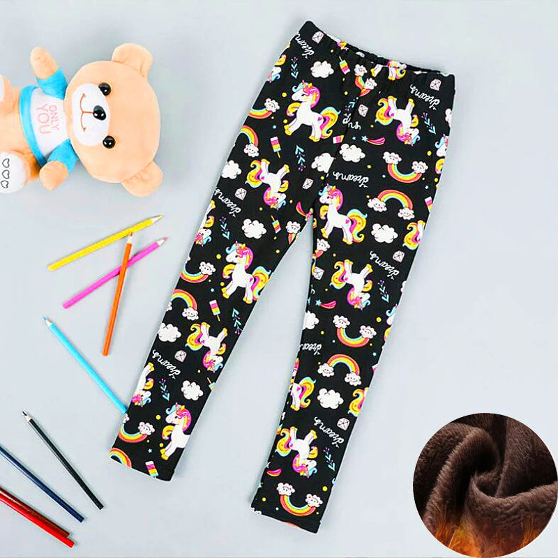 Children’s Fleece-Lined Printed Leggings