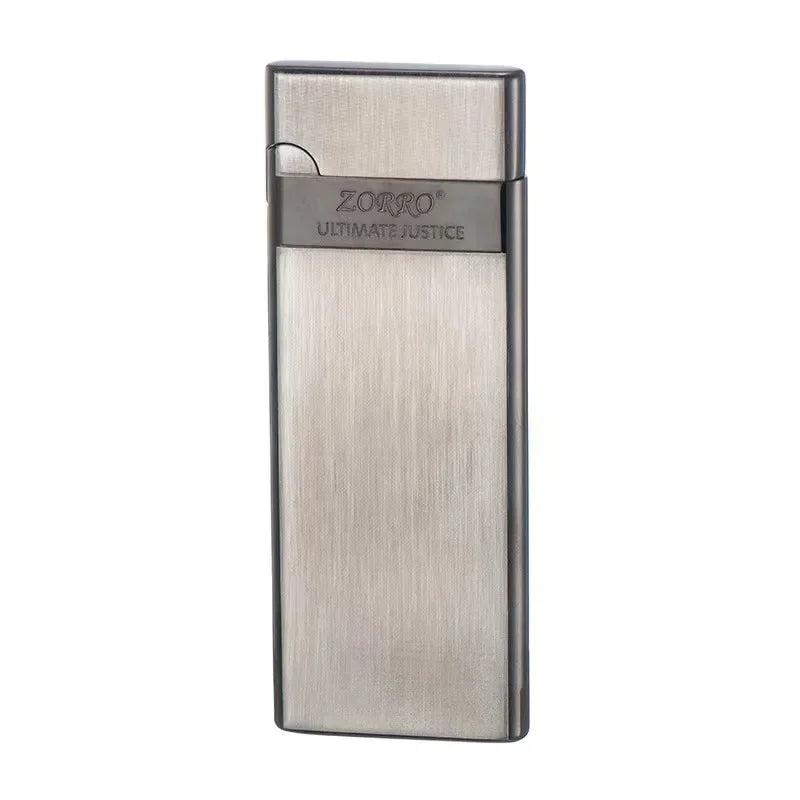 Encendedor Zorro ultrafino fácil de poner cigarrillos con muela abrasiva inflable, juguete para hombre