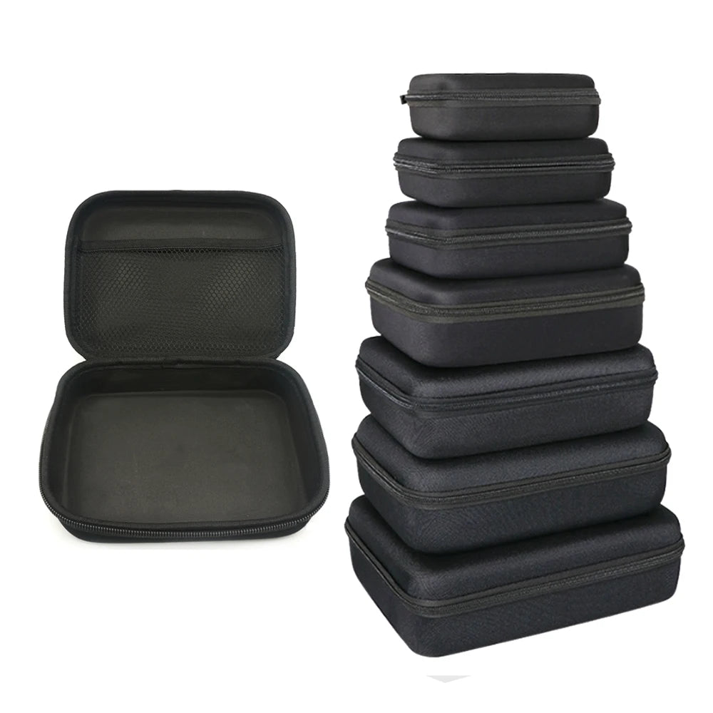 Estuche para herramientas, kit de brocas, bolsa de almacenamiento de EVA, bolsa hermética para cargadores, funda de viaje con cremallera para exteriores, accesorios para fumar y dispositivos electrónicos