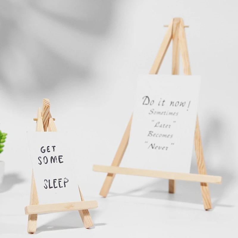 10Pieces Artist Easels Desk Wooden Tripod Painting Display Holder Photo Stand Art Supplies for Kid Student Art Painting