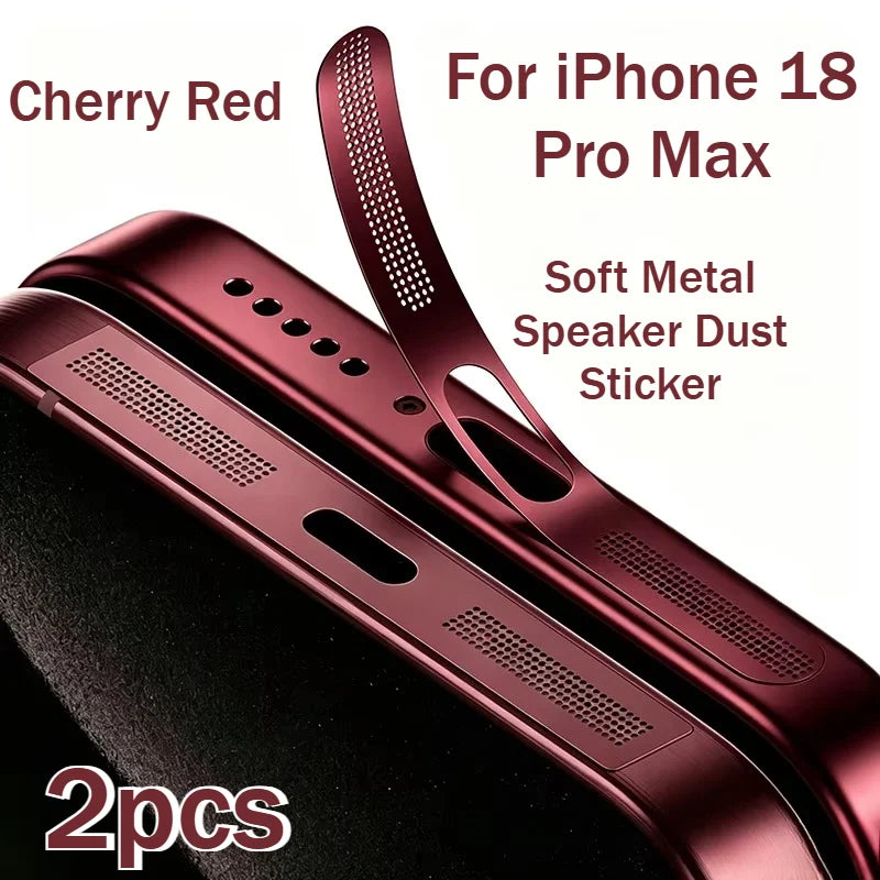 1-3 PCS New Color Soft Metal Speaker Dust Sticker for Apple IPhone 18 17 Pro Max Air Speaker Protective Cover Mesh Dustproof Net