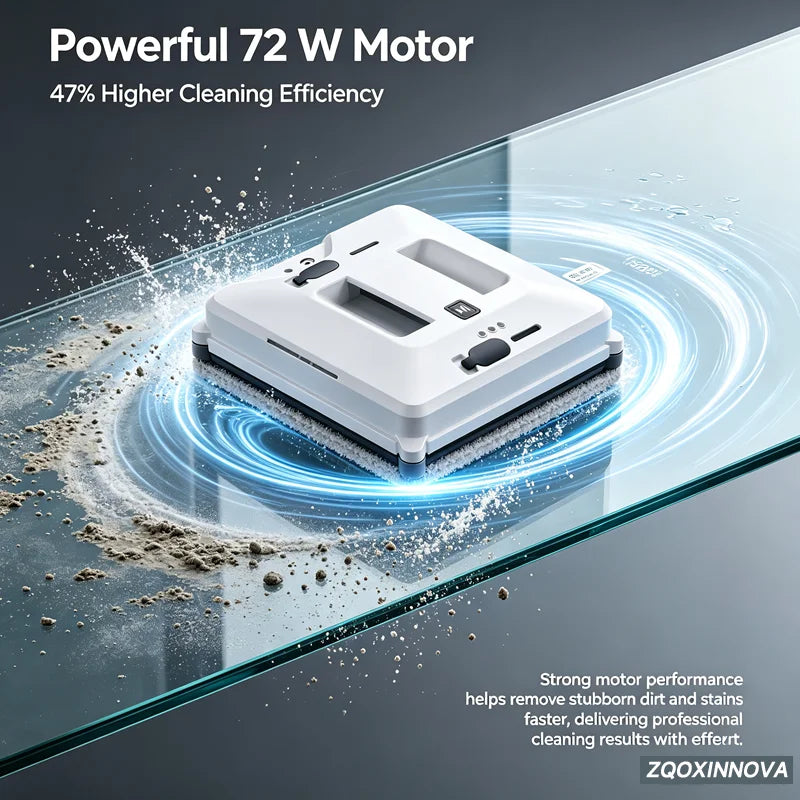 55 Newton UPS Vacuum Cleaner Electric Glass Washer with Smart Home Appliance Smart Floor Mops Electric Window Cleaning Robot