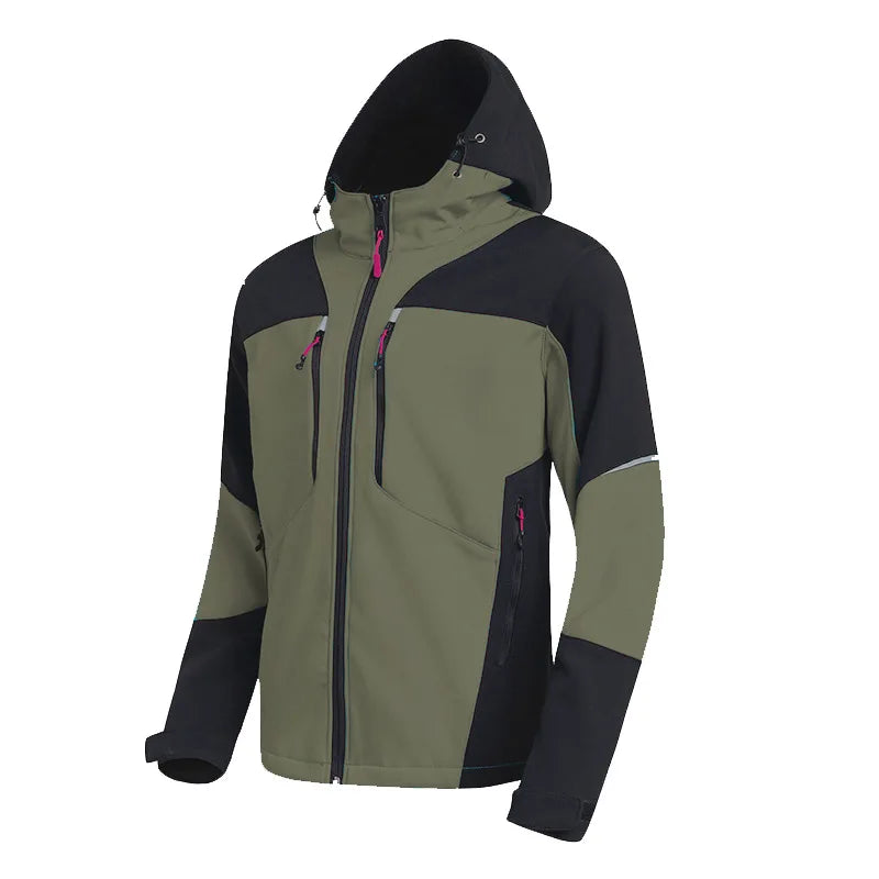 Conjuntos de invierno informales 2024 para hombre, chaquetas de forro polar gruesas, pantalones impermeables cálidos, abrigos con capucha, pantalones cargo masculinos, trajes tácticos M-4XL