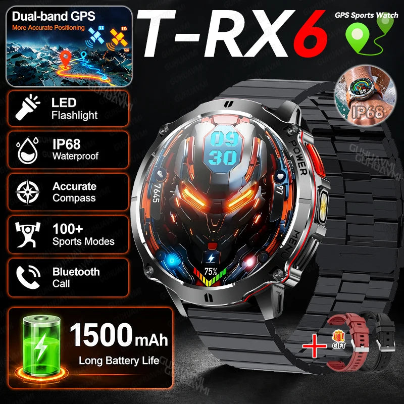 T-RX6 Ultra GPS Sports Smartwatch with Compass