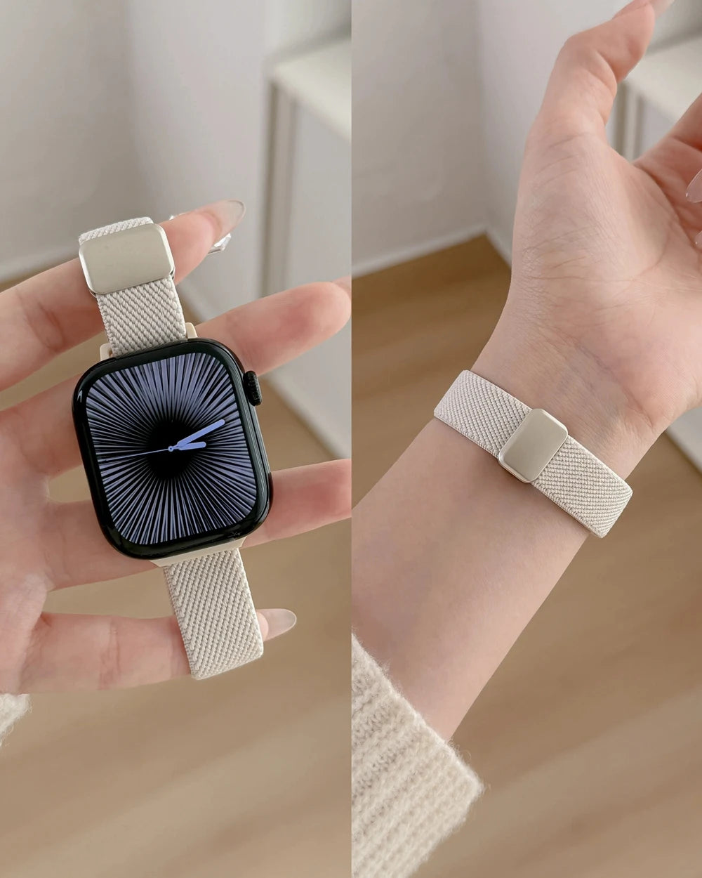 Cinturino elastico in nylon compatibile con Apple Watch
