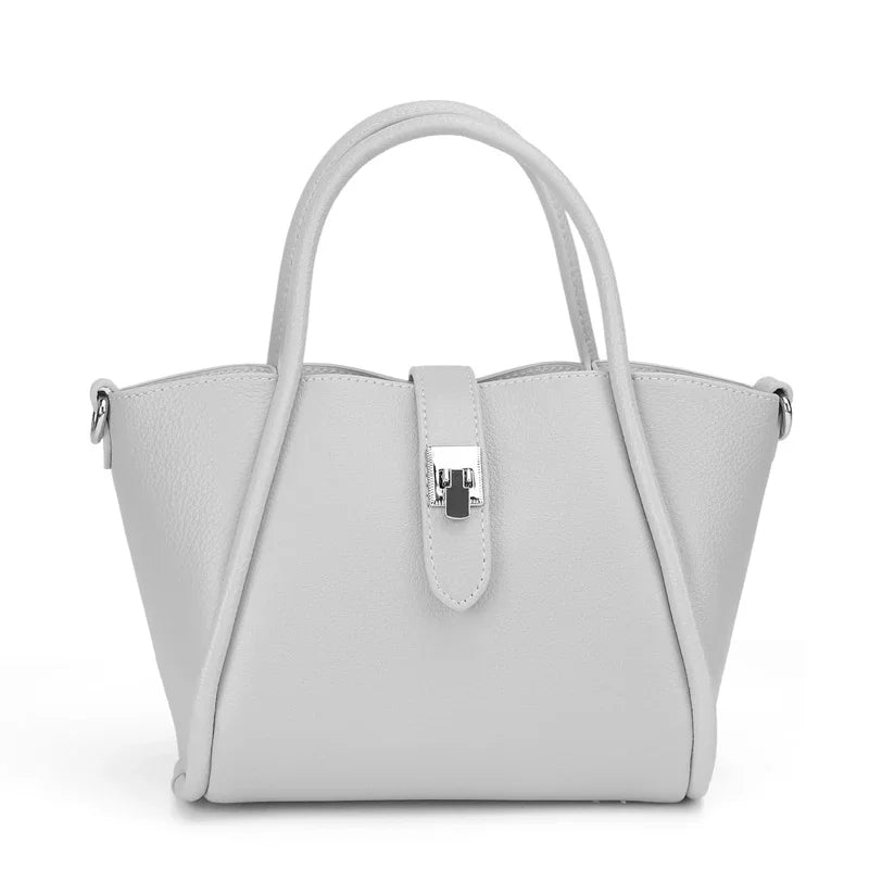 Women Elegant Crossbody Bag Genuine Leather Large Capacity Work Daily Use Luxury Designers Sling Bag Underarm Bag Top Handle