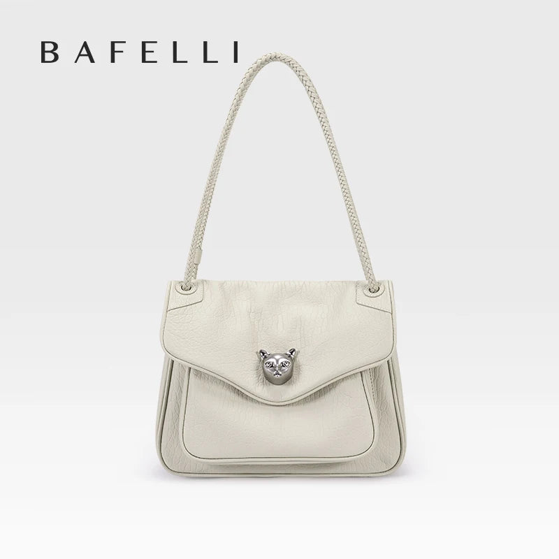 BAFELLI Trendy Chained Tote Bag for Women, Soft Leather Crossbody & Shoulder Bag, 2026 New Fashion Chic Luxury Handbag
