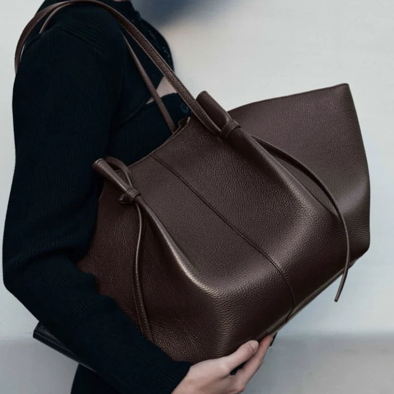 Large Capacity Tote Wings Bags For Women Luxury Designer Handbags And Purses 2025 New In Fashion PU Leather Underarm Shoulder