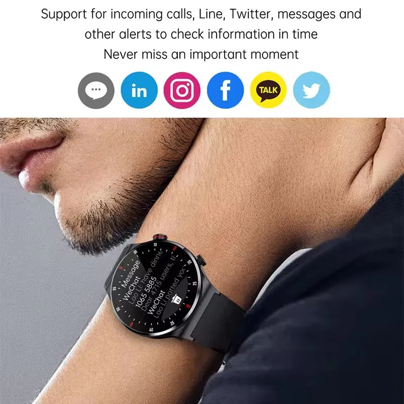 NFC Bluetooth Call Smart Watch Men Full Screen GPS Sports Bracelet Waterproof ECG Health Monitor SmartWatch for IOS Android H10