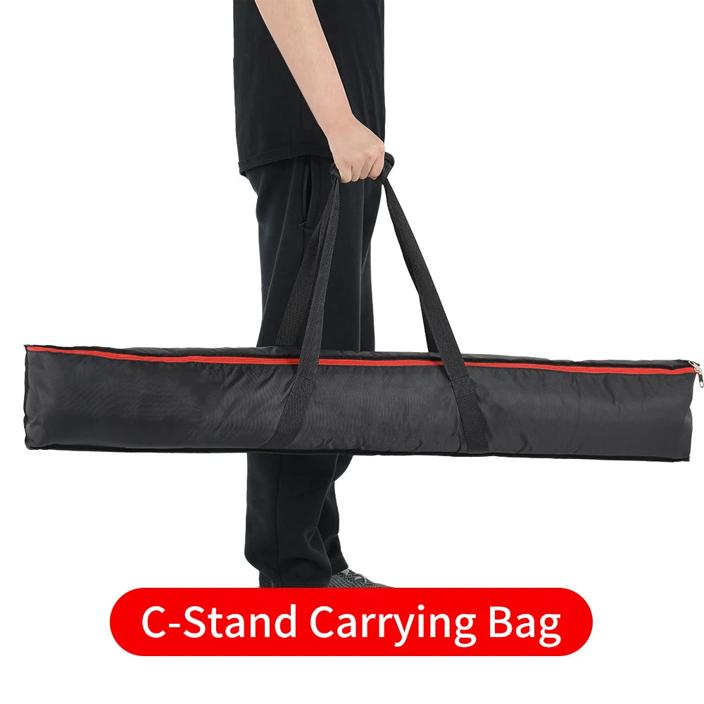 Fotografie-Werkzeugtasche Tragesets C-Stand Fotostativ Edelstahl Haltearm und Kamerahalterung Upgrade Max. 135 cm
