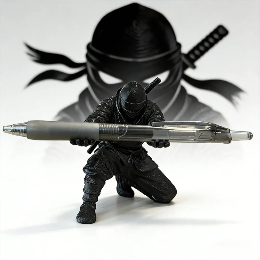 Samurai-Style Plastic Pen Holder