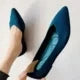 Ballerine da donna a punta con tomaia in cotone