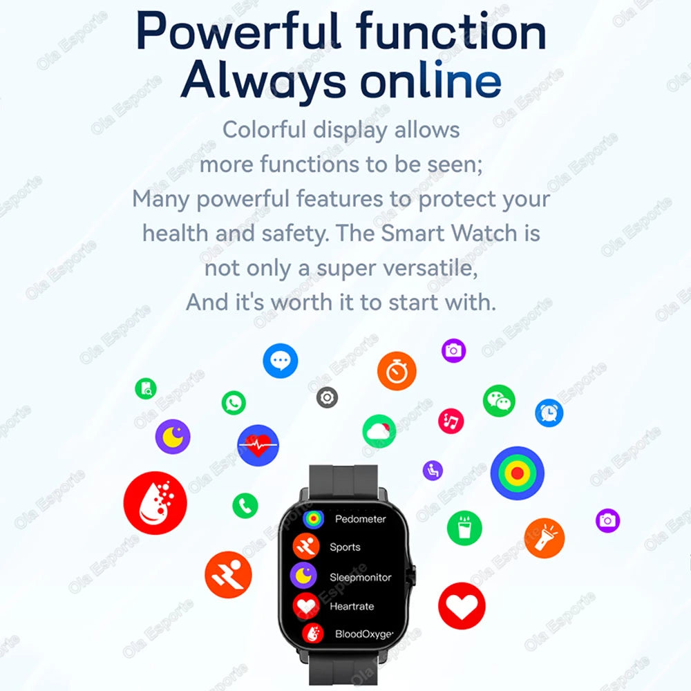 Ola Esporte HT30 smartwatch da 1,83″ con chiamate Bluetooth