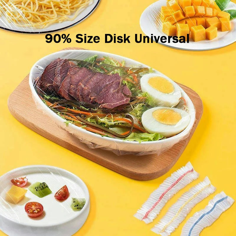Disposable Plastic Food Cover Bag, Reusable Transparent Food Protection Bag, Freezer Packaging, Cling Film, Kitchen Storage Organizer