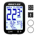 BIKEVEE Wiederaufladbarer kabelloser GPS-Fahrradcomputer, wasserdicht, USB-C, Tachometer, Odometer, Stoppuhr, automatische Hintergrundbeleuchtung, Höhenmesser, Steigungsmesser, Geschwindigkeit, Kilometerstand, Fahrrad-Fahrzubehör