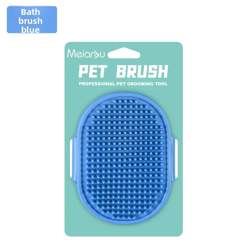 Portátil, fácil de limpiar, ¡perfecto para perros y gatos! Cepillo para mascotas, cepillo multiusos para el aseo, baño y masaje de mascotas -