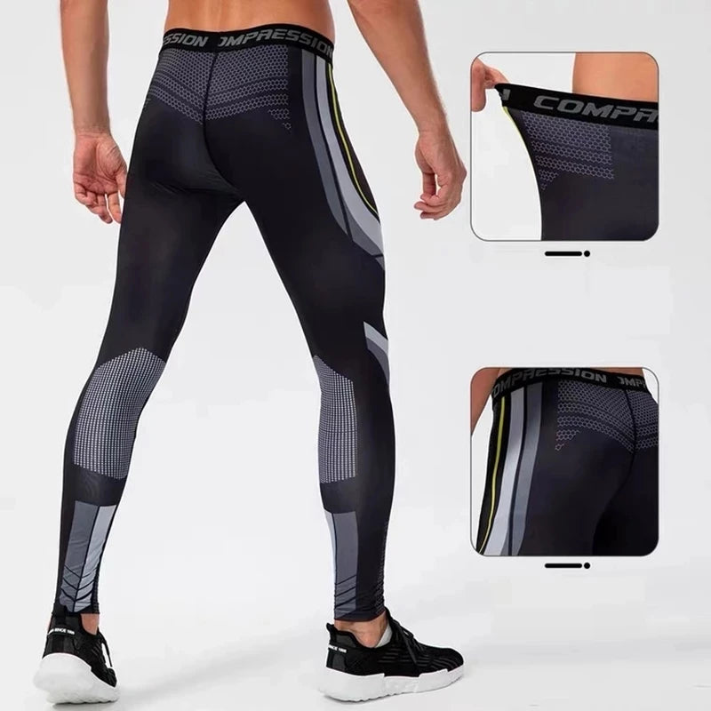 Leggings sportivi da uomo per corsa e allenamento