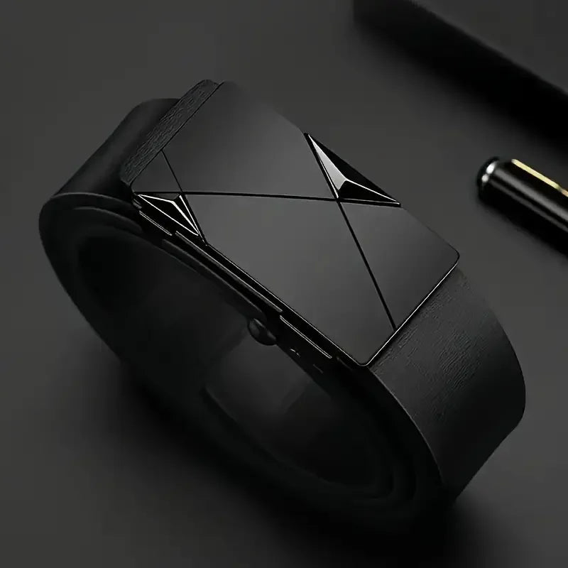 Famous Brand Belt for Men, Quality Genuine Leather Luxury Belt, Men's Belt with Metal Automatic Buckle