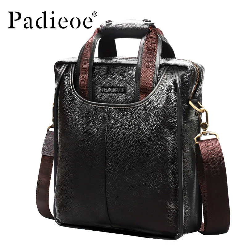 Top-Grade Leather Casual Handbag for Men, Featuring Stylish and Simple Design, Suitable for Both Business and Casual Occasions,