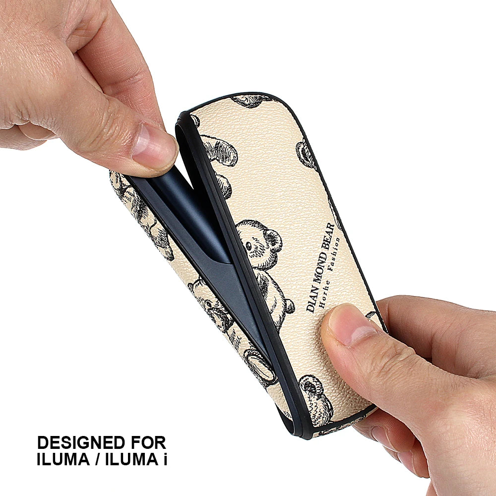La funda protectora de piel sintética es adecuada para ILUMA. Es un accesorio protector moderno y de tendencia para cigarrillos electrónicos.
