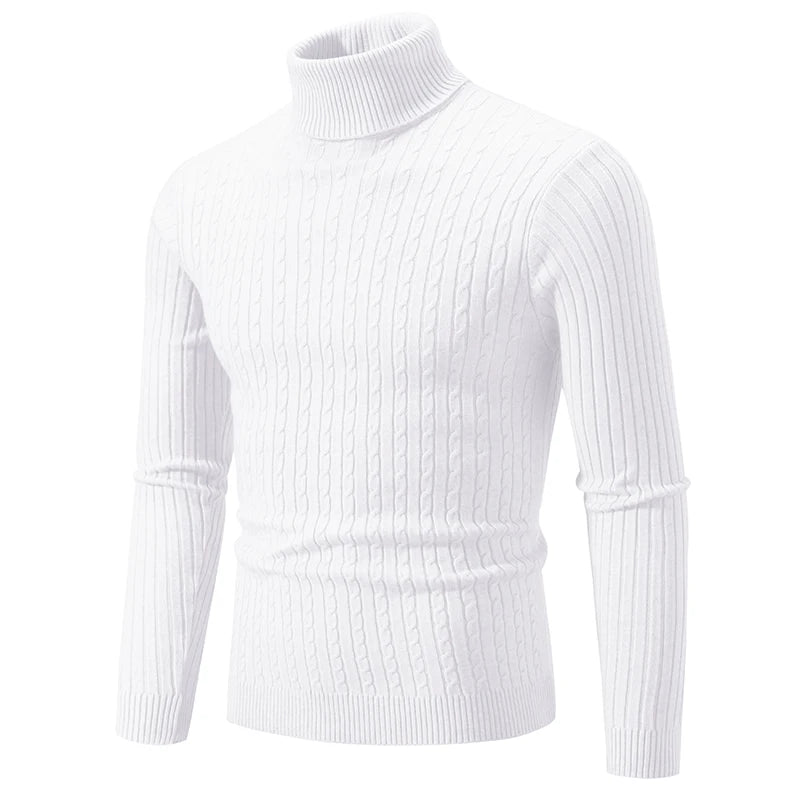 Men's knit turtleneck sweater