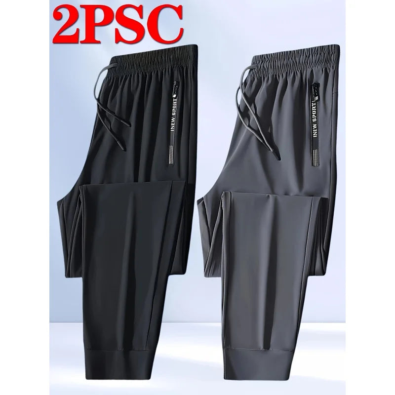 Pantaloni sportivi uomo, confezione da 2 pezzi