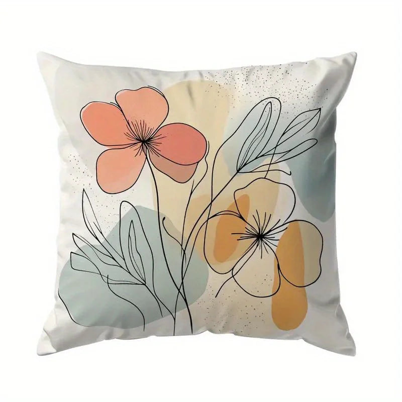 4er-Set dekorative Kissenbezüge für Wohnzimmer und Schlafzimmer – Boho-Accessoires im ästhetischen Stil