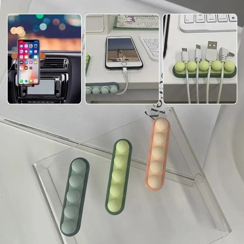 Self-Adhesive Silicone Cable Winder Set