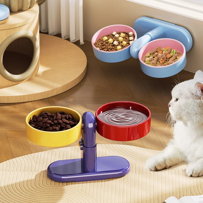 Artículos para mascotas: Comederos/bebederos para gatos, comederos para perros, comederos para mascotas antivuelco, de altura ajustable.
