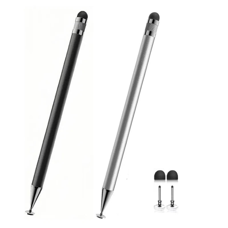 2-in-1 Stylus Pen High Sensitivity Disc Tip Rubber Tip Touch Pencil Suitable for Apple iPhone iPad Android Samsung Tablet Phone