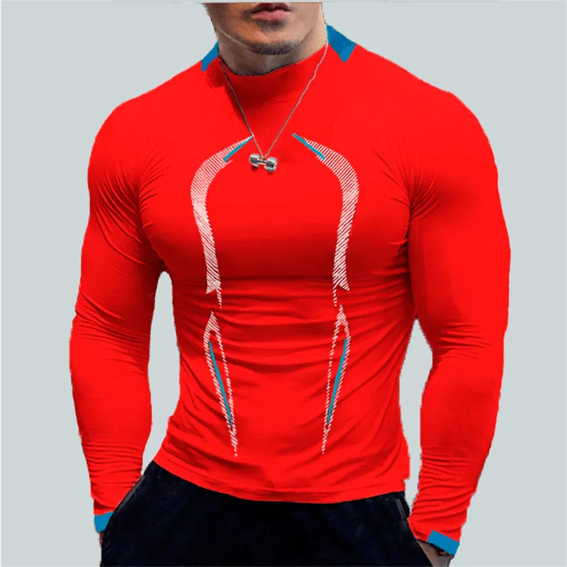 Maglia sportiva uomo a maniche lunghe