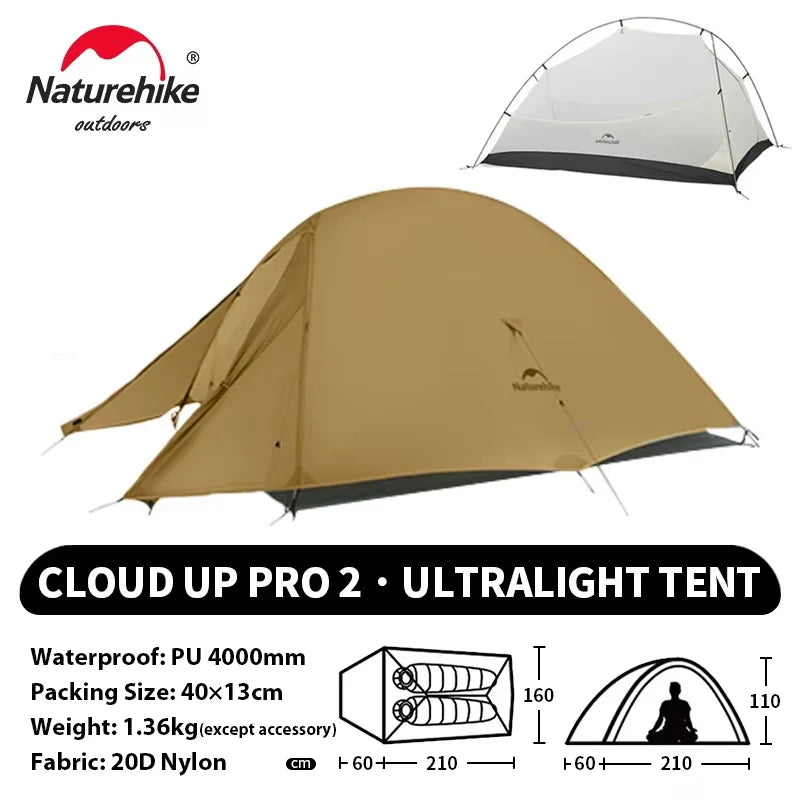 Tenda da trekking Naturehike Cloud Up per 2 persone