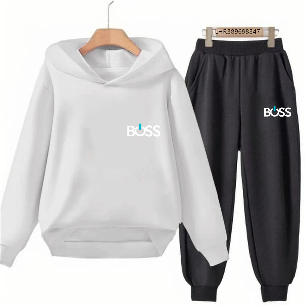 Children’s Printed Hoodie and Trousers Set