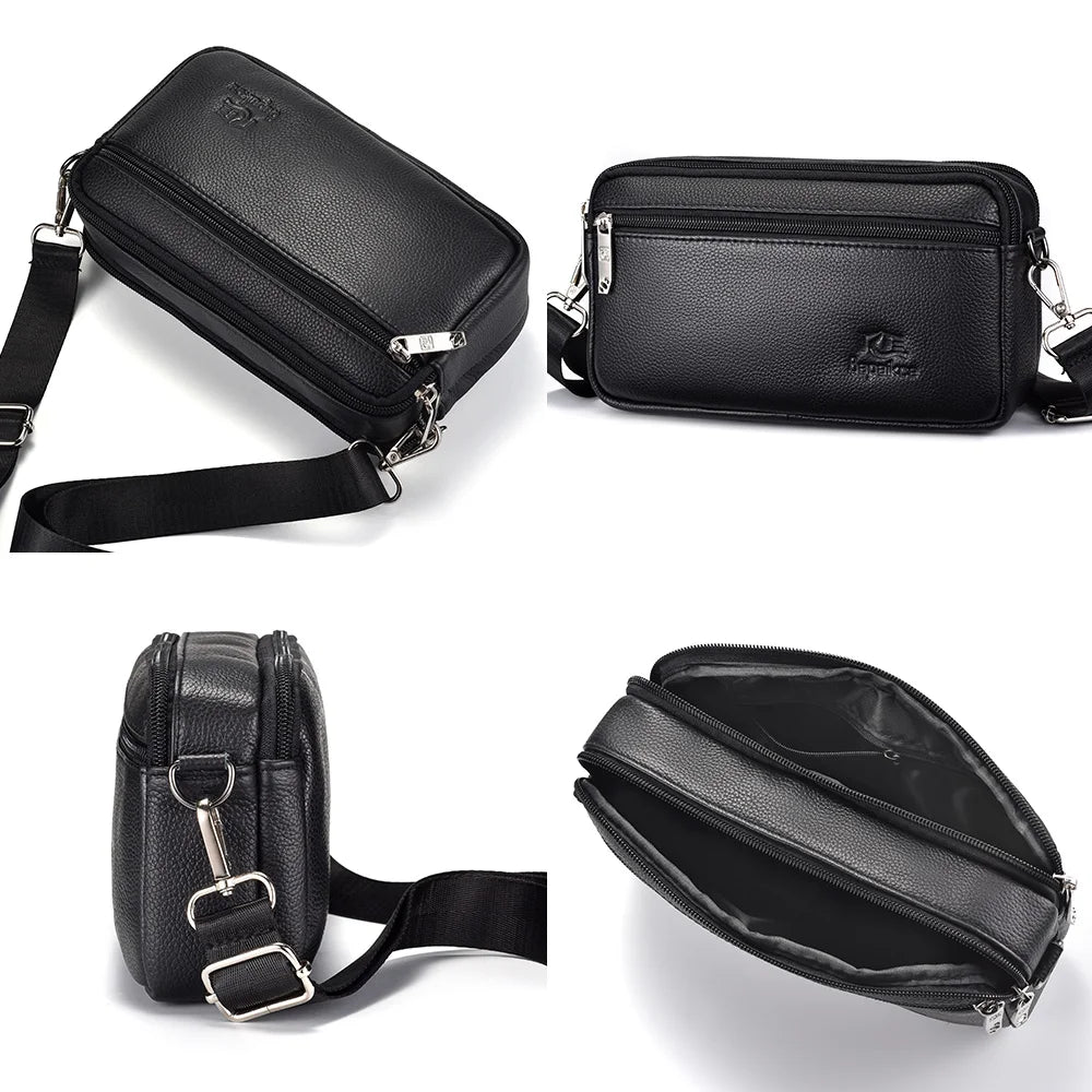 Men’s Genuine Leather Crossbody Bag
