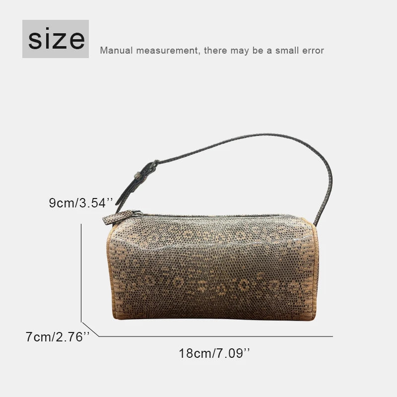 Customize Initials Leather Snake Pattern Mini Pillow Bags For Women Luxury Designer Handbags Purses 2026 New In Cowhide Shoulder