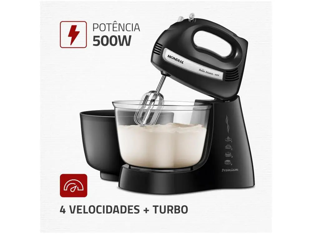 Mondial 400W Bella Massa B-23 Np Mixeur - 110V
