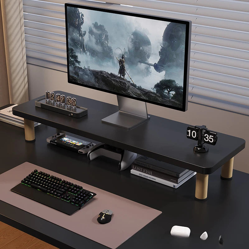 Wooden Monitor Stand and Desk Riser