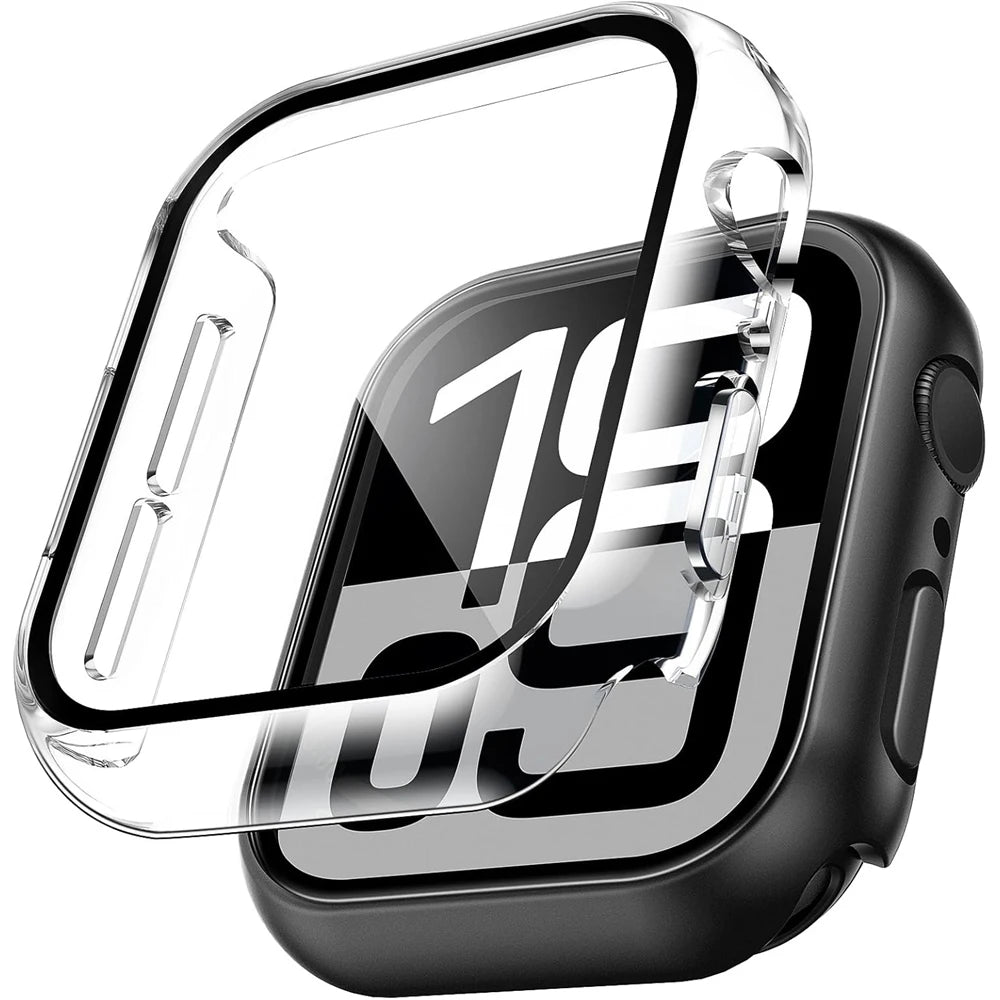 Glass+Cover for Apple Watch Case 10 9 8 7 6 SE 5 iWatch Accessory Screen Protector iWatch Series 46mm 44mm 40mm 41 45mm 38 42mm