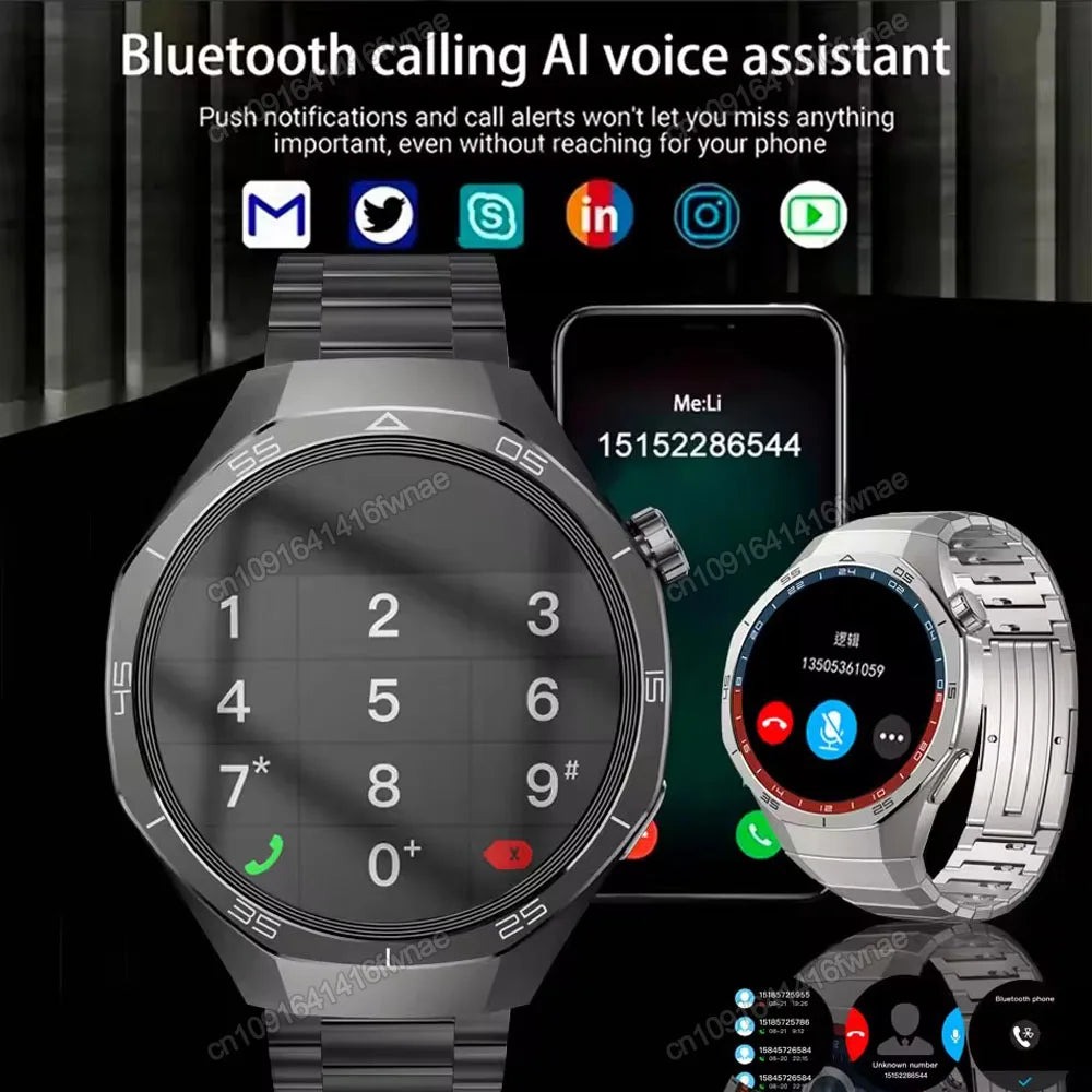 GPS Bluetooth Calling Smartwatch with Voice Assistant