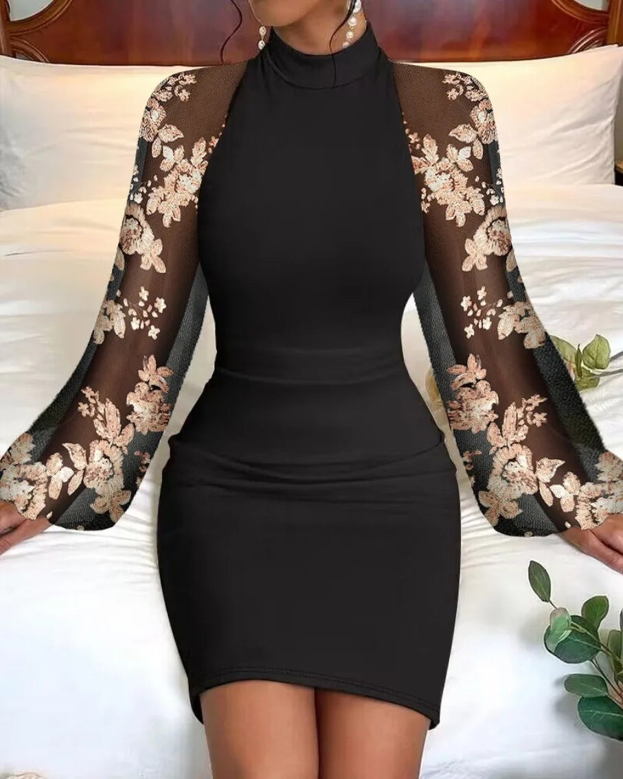 Mini abito donna con maniche a lanterna — immagine 5