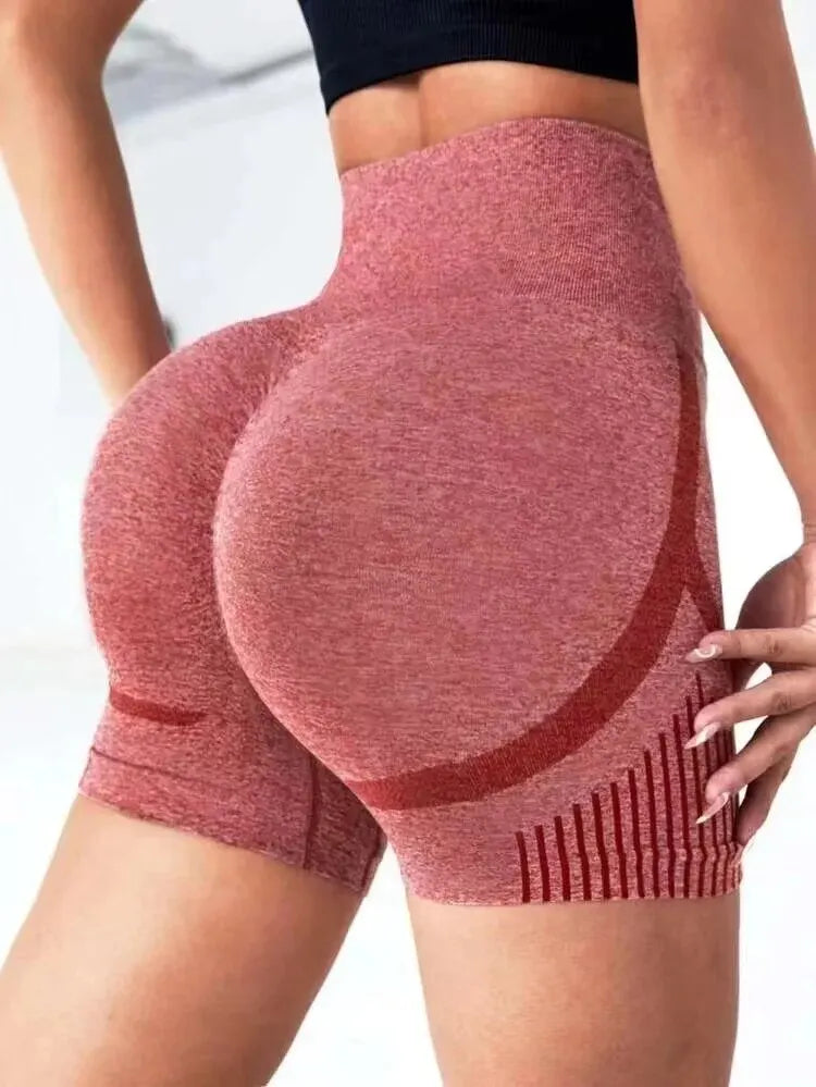 Sportshorts für Damen, hoher Bund