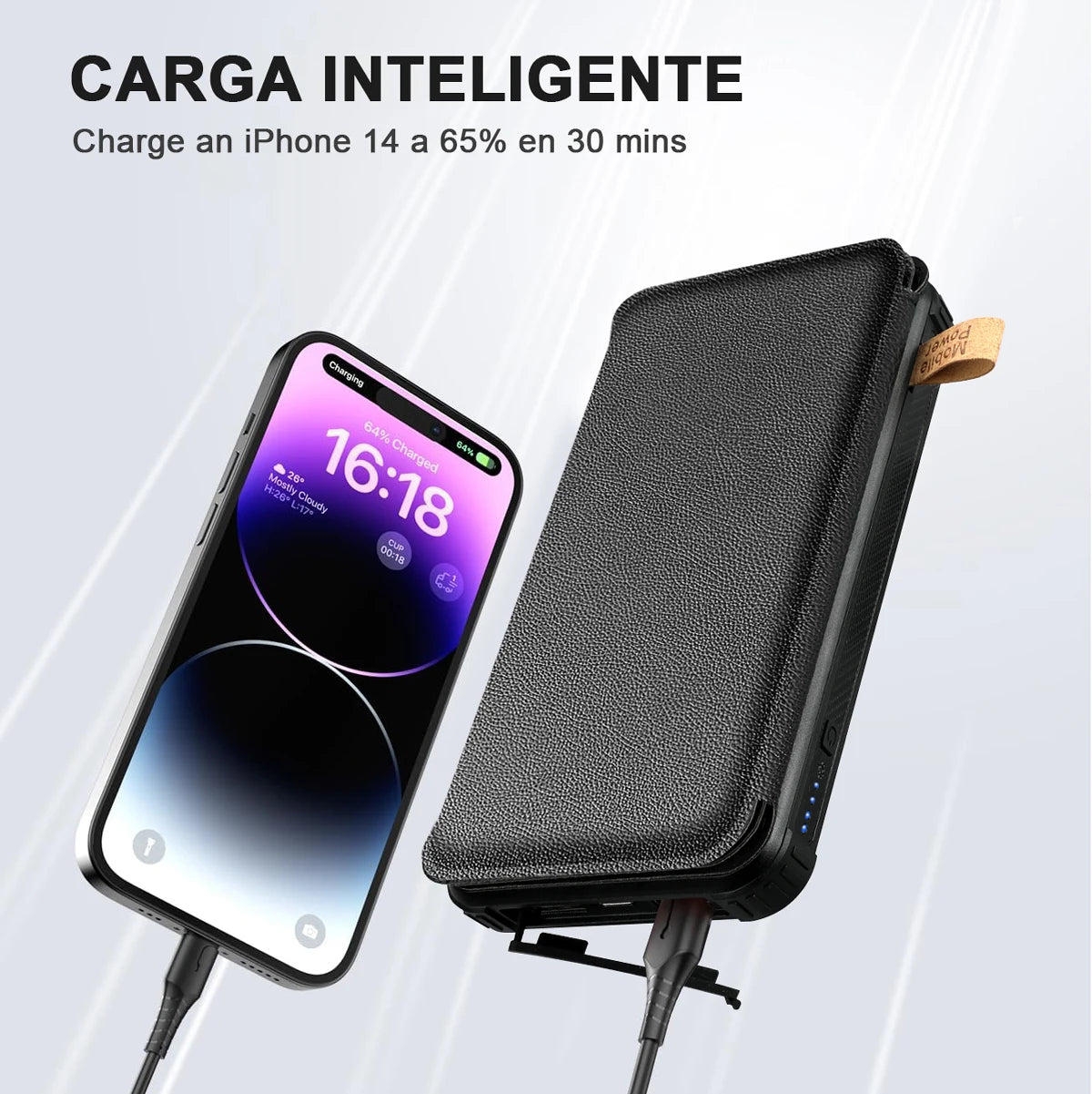 Outdoor Solar Power Bank 20000mAh Large Capacity Solar Panel Travel Outdoor Solar Mobile Phone Charger Solar Powerbanks For Camp